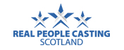Real People Casting Scotland. Logo