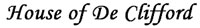 House of De Clifford Logo