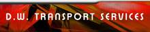 DW Transport Services (Covered Car Transport for film) Logo
