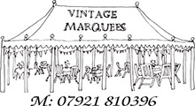 Vintage Marquees Hire for film|television Logo