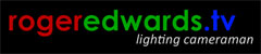 Roger Edwards Freelance Lighting Cameraman Logo