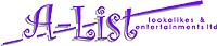 A-List Lookalikes & Ents Ltd Logo