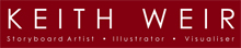 Keith Weir Storyboard Artist London Logo