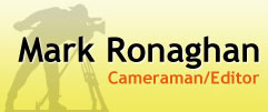 Mark Ronaghan Cameraman/Editor Logo