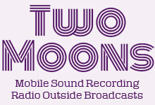 Two Moons - Outside Broadcast for Radio Logo