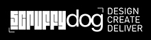Scruffy Dog Design, Create & Deliver - Set Construction Logo