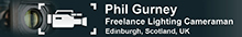 Phil Gurney Lighting Cameraman Scotland Logo